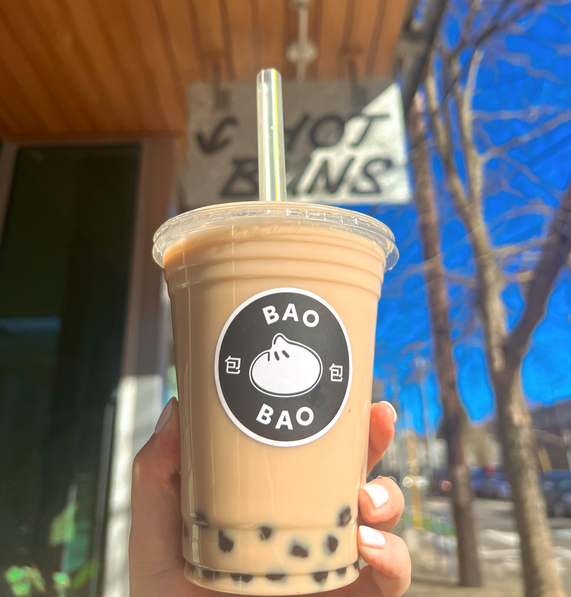 classic milk tea with boba | BaoBao
